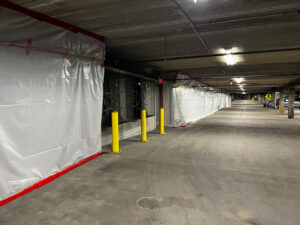 Containment Barriers in Parking Garage