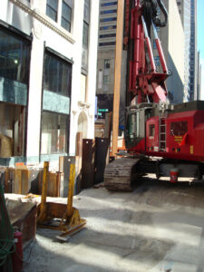 Installing Sheet Piles for Excavation Support